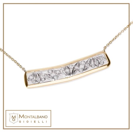 Collana Raggio di Sole targhetta | Gioielli De Nobili